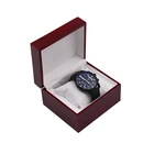 Customize promotional gift natural wooden watch Inner Leather box
