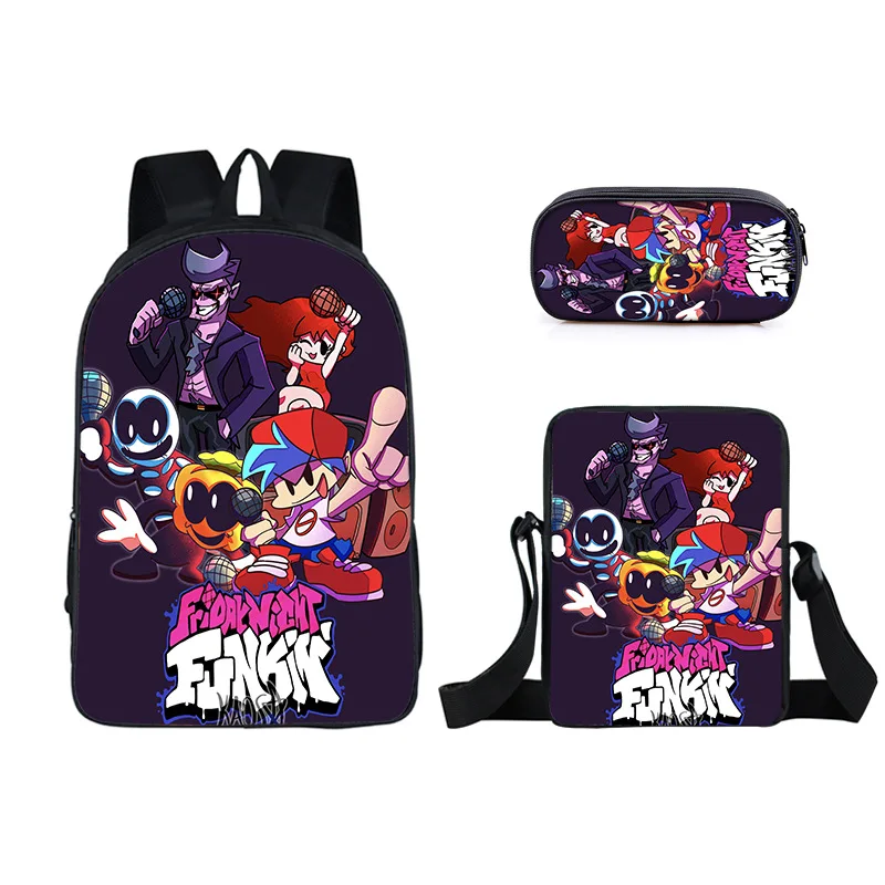 New 3pcs Backpack Boy and Girl Students Print Laptop Kids Friday Night Funkin Boyfrand School Bag
New 3pcs Backpack Boy and Girl Students Print Laptop Kids Friday Night Funkin Boyfrand School Bag