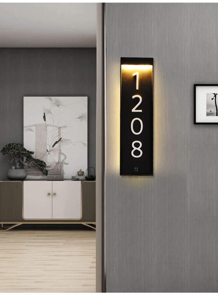 450LM/270LM LED metal hotel suite entrance modern 5W/3W acrylic wall lamp