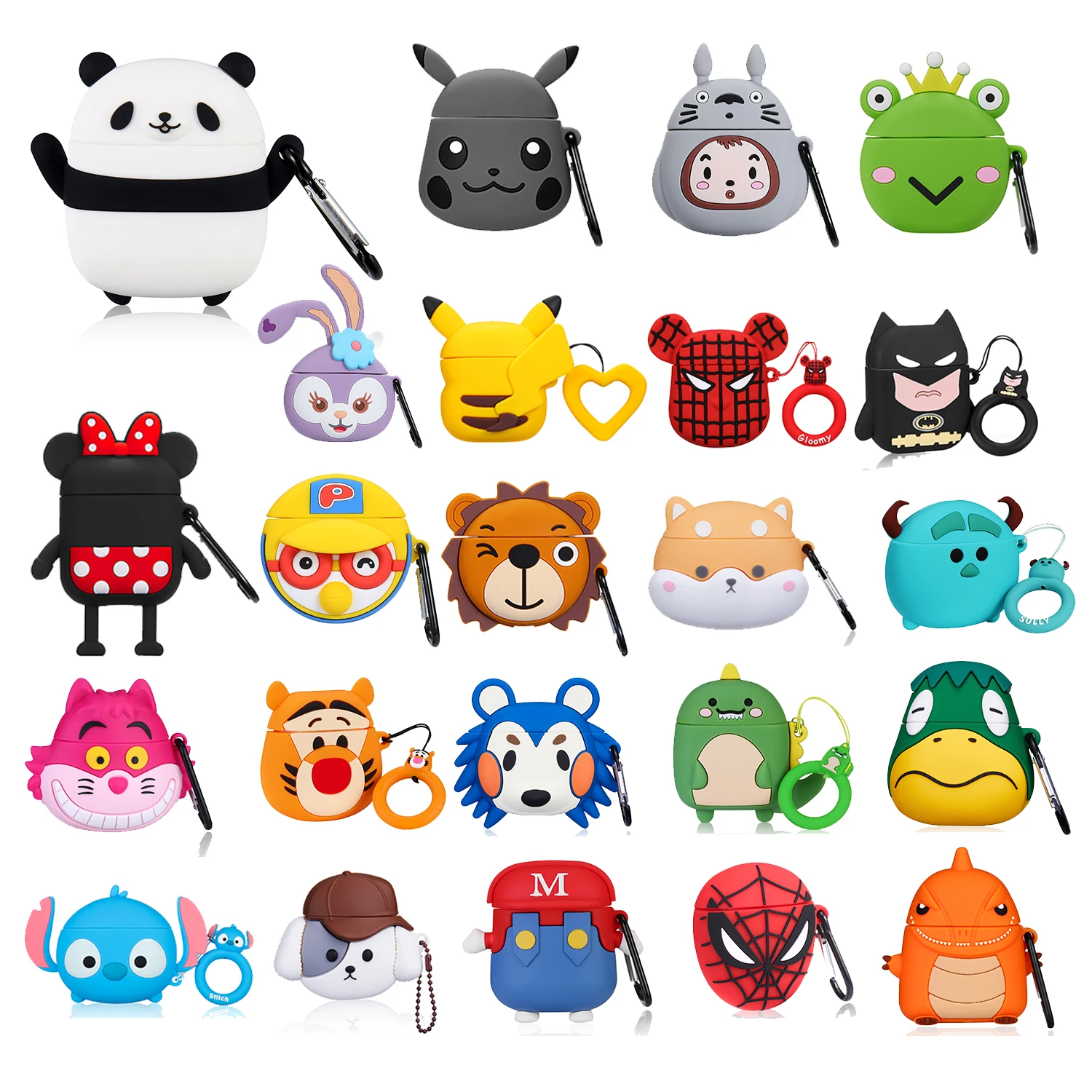 Gemfits for Airpod Cute Case, for Airpod 2 Case, Cartoon Animal Dragon Tiger Panda Mario Case Cover for Airpods1/2, Multiple colors
Gemfits for Airpod Cute Case, for Airpod 2 Case, Cartoon Animal Dragon Tiger Panda Mario Case Cover for Airpods1/2, Multiple colors