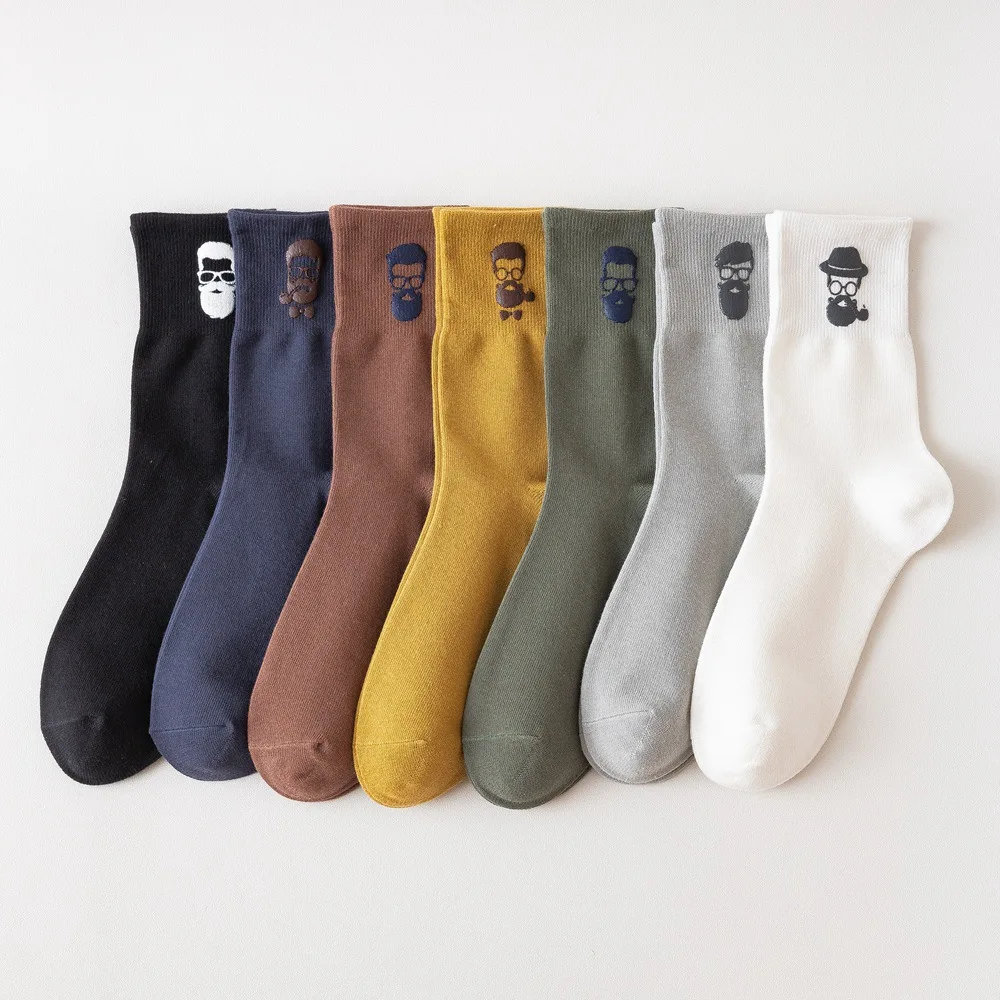 2020 New design solid color men's winter socks hot stamping business head cotton tube men socks, Colors
2020 New design solid color men's winter socks hot stamping business head cotton tube men socks, Colors