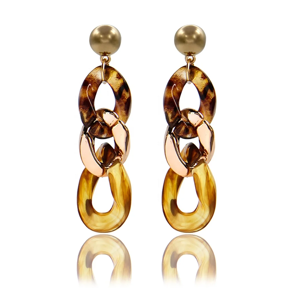 Transparent Irregular Acrylic womens Long Pendant Earrings Gold Plated Jewelry Leopard Print Stud Earrings
Transparent Irregular Acrylic womens Long Pendant Earrings Gold Plated Jewelry Leopard Print Stud Earrings