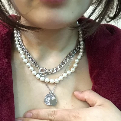 pearl necklace stud earrings multi layer pearl beaded chain necklace water drop flower stud earrings leaf coin necklace, Picture
pearl necklace stud earrings multi layer pearl beaded chain necklace water drop flower stud earrings leaf coin necklace, Picture