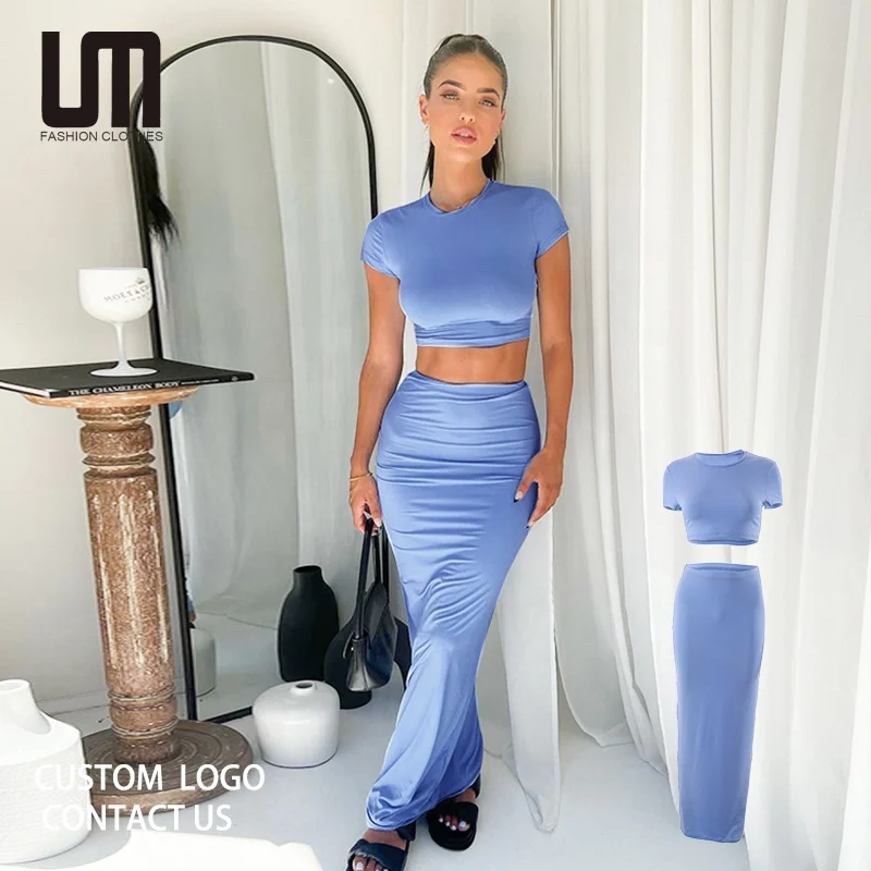 Liu Ming Summer Fashion 2023 Women Casual Party Outfit O Neck Short Sleeve Tank Tops Slim Long Skirts 2 Piece Set
Liu Ming Summer Fashion 2023 Women Casual Party Outfit O Neck Short Sleeve Tank Tops Slim Long Skirts 2 Piece Set