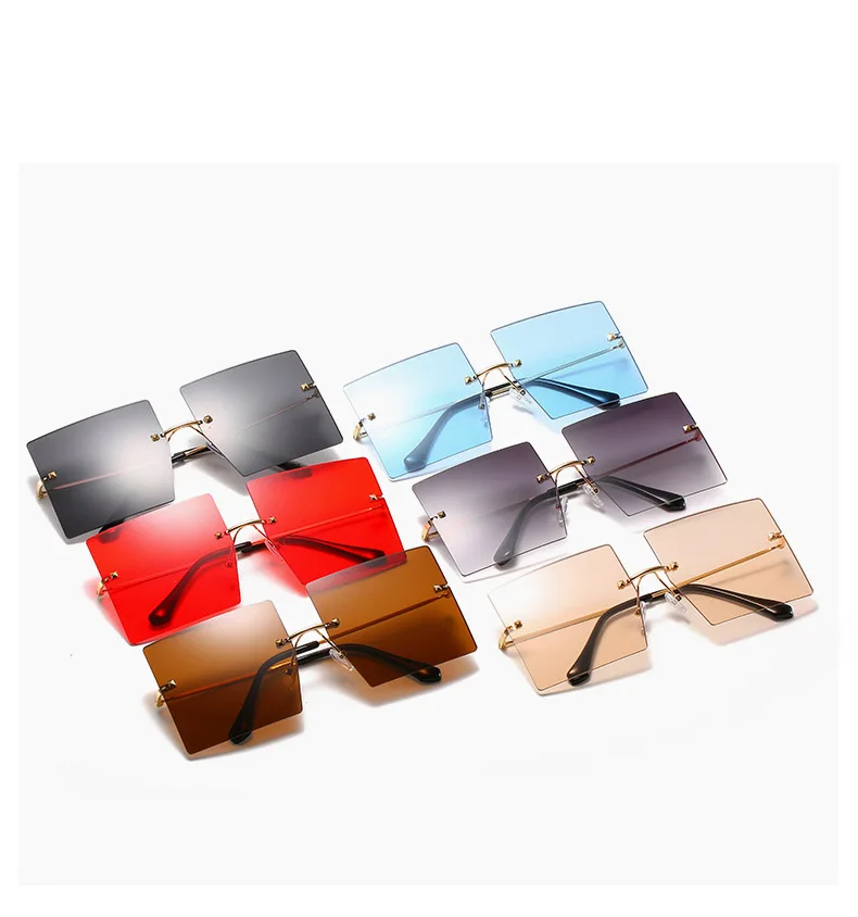 Newest Eyewear fashionable Shades Unisex Sun Glasses Rimless Square Oversized Women Sunglasses
Newest Eyewear fashionable Shades Unisex Sun Glasses Rimless Square Oversized Women Sunglasses