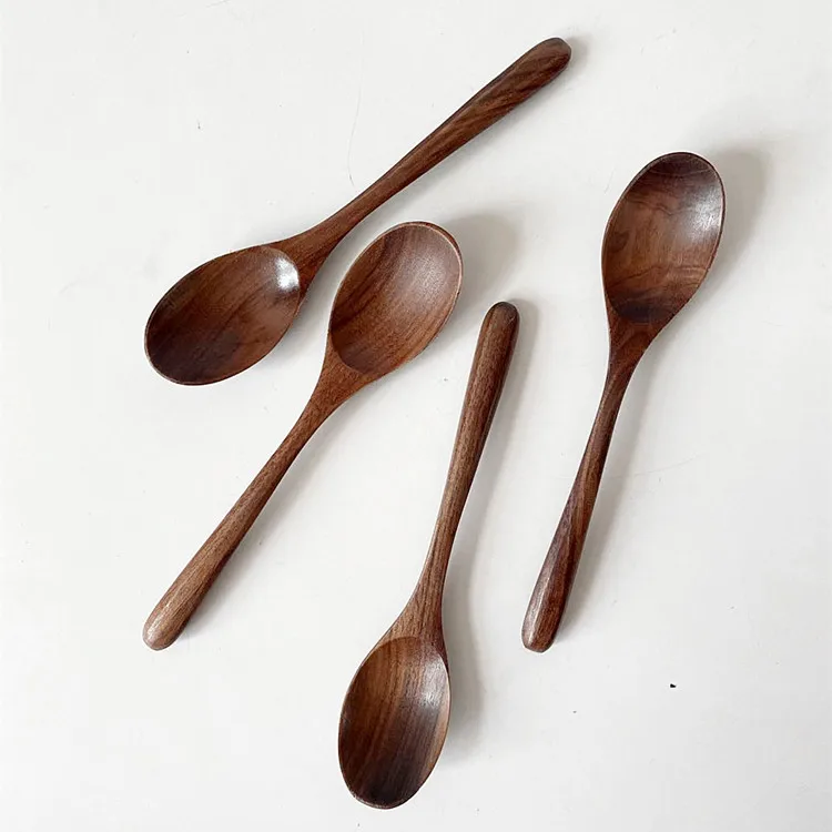 new product black walnut wood honey spoon coffee spoon serving cutlery wholesale, Natural
new product black walnut wood honey spoon coffee spoon serving cutlery wholesale, Natural