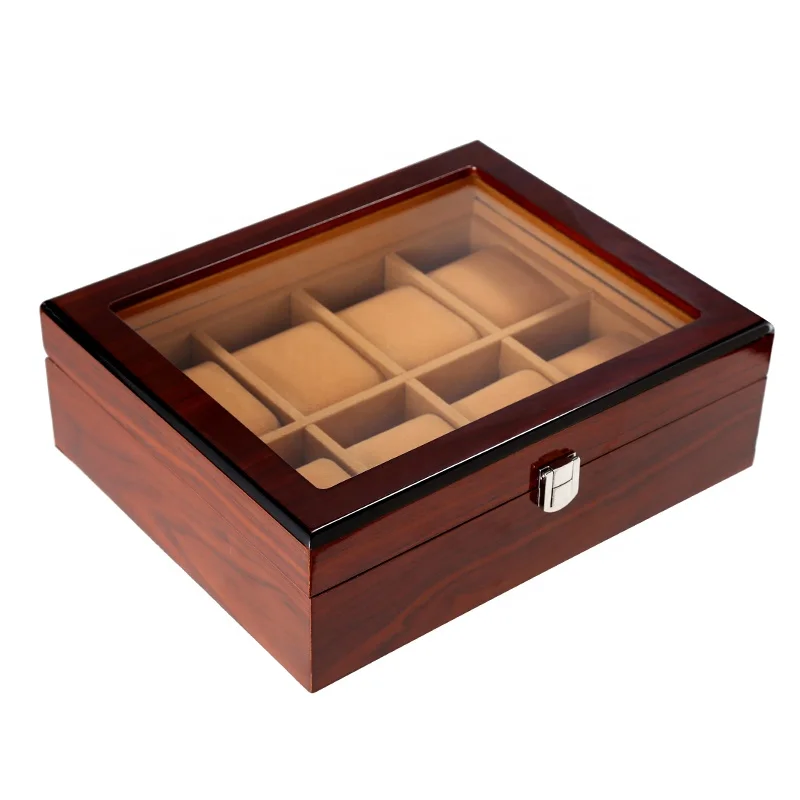custom logo luxury wood watch box with velvet interior 8 slot wooden watch box for watch storage and package
custom logo luxury wood watch box with velvet interior 8 slot wooden watch box for watch storage and package