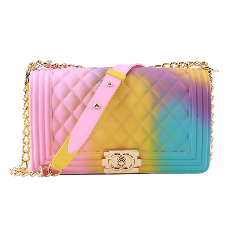 GW 2021 hot selling crossbody fashion clear crossbody bag rainbow jelly purses and bags custom pvc jelly bags, Red\black\wine red
GW 2021 hot selling crossbody fashion clear crossbody bag rainbow jelly purses and bags custom pvc jelly bags, Red\black\wine red