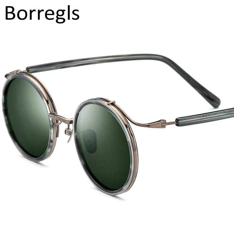 Borregls Acetate Titanium Sunglasses Men Vintage Retro Round Polarized Sun Glasses for Women 2020 New Shades Small Face T18524
Borregls Acetate Titanium Sunglasses Men Vintage Retro Round Polarized Sun Glasses for Women 2020 New Shades Small Face T18524