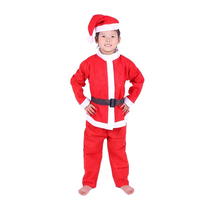 מסיבת חג מולד תחפושת תלבושות Cos אבזרי משחק סנטה קלאוס בגדי חליפה לילדים