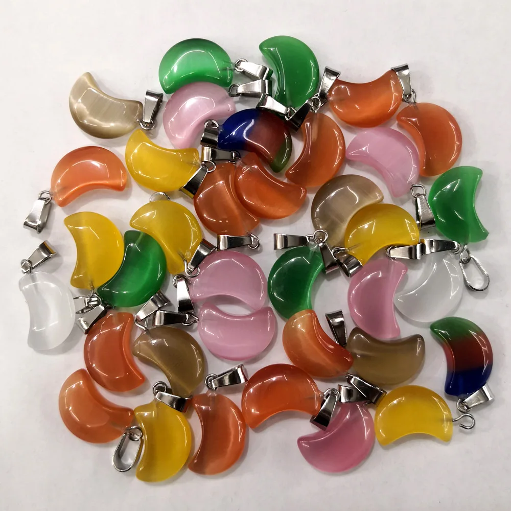 Wholesale Charms Moon Shape Crystal Beads Pendants Natural Yellow Jade Topaz Stone Pendants for DIY jewelry making, As pic
Wholesale Charms Moon Shape Crystal Beads Pendants Natural Yellow Jade Topaz Stone Pendants for DIY jewelry making, As pic