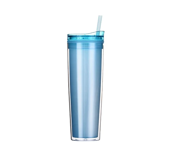 Wholesale color changing tumbler cup double wall plastic cup that changes color outdoor water bottle with straw, Clear 
Wholesale color changing tumbler cup double wall plastic cup that changes color outdoor water bottle with straw, Clear