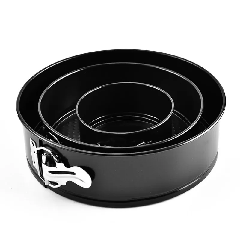 Promo Non-stick springform pan DIY removable bottom 4 7 9 inch round bread baking cake pans, Black
Promo Non-stick springform pan DIY removable bottom 4 7 9 inch round bread baking cake pans, Black