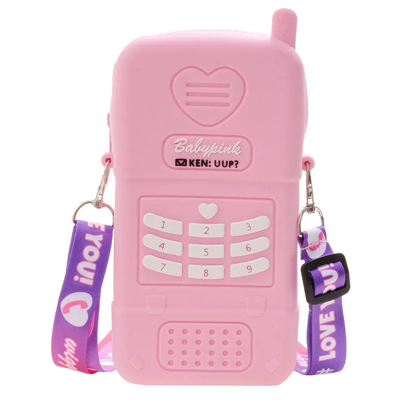 2022 Fashion Cartoon phone purse INS personalized design Mommy and Me Pink Silicone shoulder bag
2022 Fashion Cartoon phone purse INS personalized design Mommy and Me Pink Silicone shoulder bag