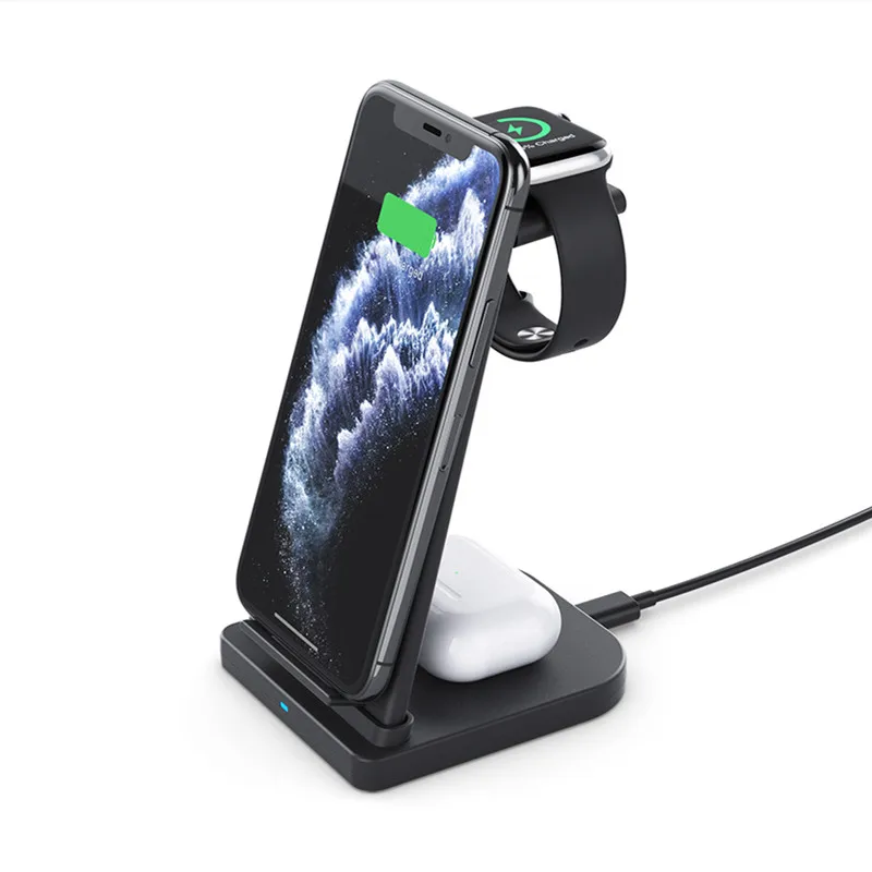 2021 Amazon Hot Selling 3 in 1 Wireless Charging Station for iPhone X Max XR 8 Plus Qi Fast Charger
2021 Amazon Hot Selling 3 in 1 Wireless Charging Station for iPhone X Max XR 8 Plus Qi Fast Charger