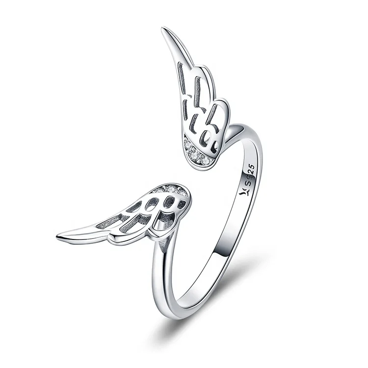 Special Angel Wing metal swing Shaped 925 Silver Zircon diamond rings women jewelry wholesale china ring silver, Silver color
Special Angel Wing metal swing Shaped 925 Silver Zircon diamond rings women jewelry wholesale china ring silver, Silver color