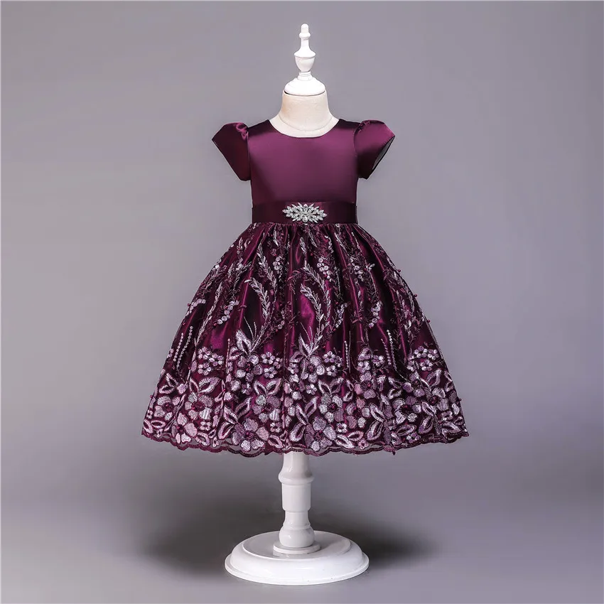 Girls Party Dress Kids Girl Wedding Flower Dresses for Girls Children Birthday Prom gown Clothing New Year Party Dresses, Purple/pink/navy
Girls Party Dress Kids Girl Wedding Flower Dresses for Girls Children Birthday Prom gown Clothing New Year Party Dresses, Purple/pink/navy