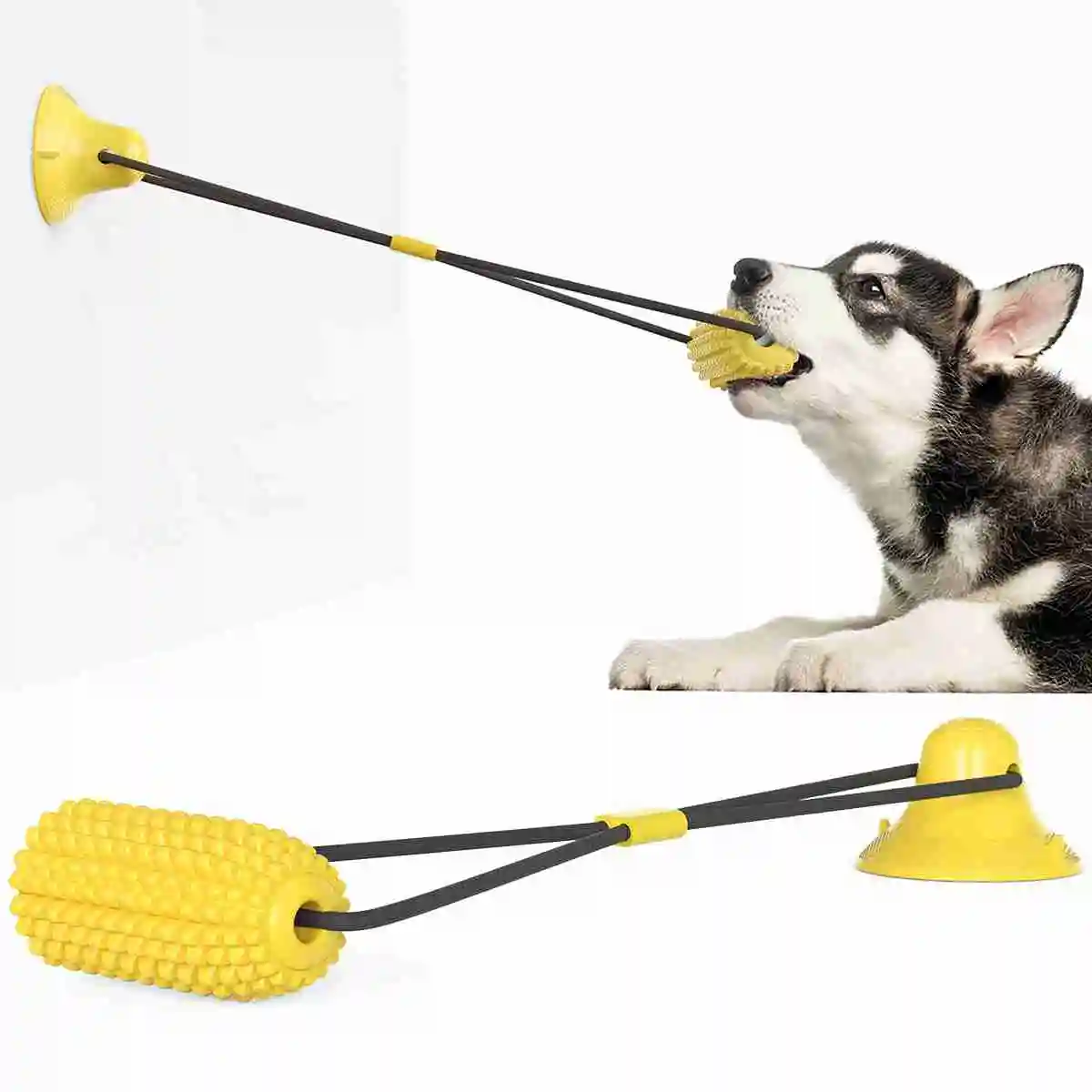 Pet Elastic Rope Toy Dog Outdoor Strong Sucker 360g Yellow Pet Molar Sucker Corn Toy, Picture showed
Pet Elastic Rope Toy Dog Outdoor Strong Sucker 360g Yellow Pet Molar Sucker Corn Toy, Picture showed