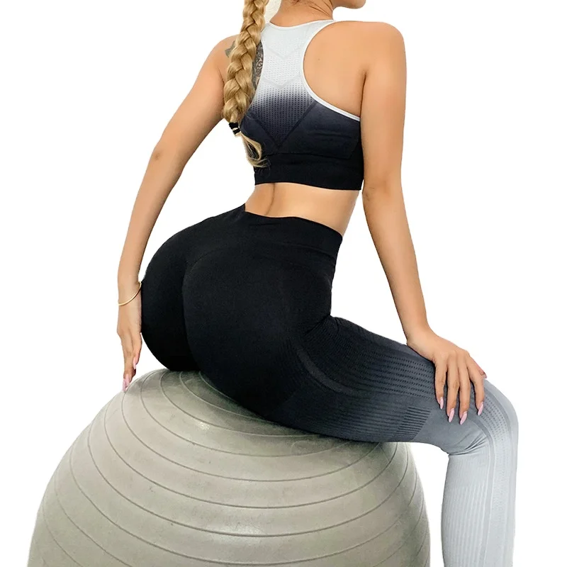 High Quality Women Yoga Suit Active Wear Workout Athletic Gym 2 Piece Sports Bra Leggings Yoga Sets, As shown
High Quality Women Yoga Suit Active Wear Workout Athletic Gym 2 Piece Sports Bra Leggings Yoga Sets, As shown