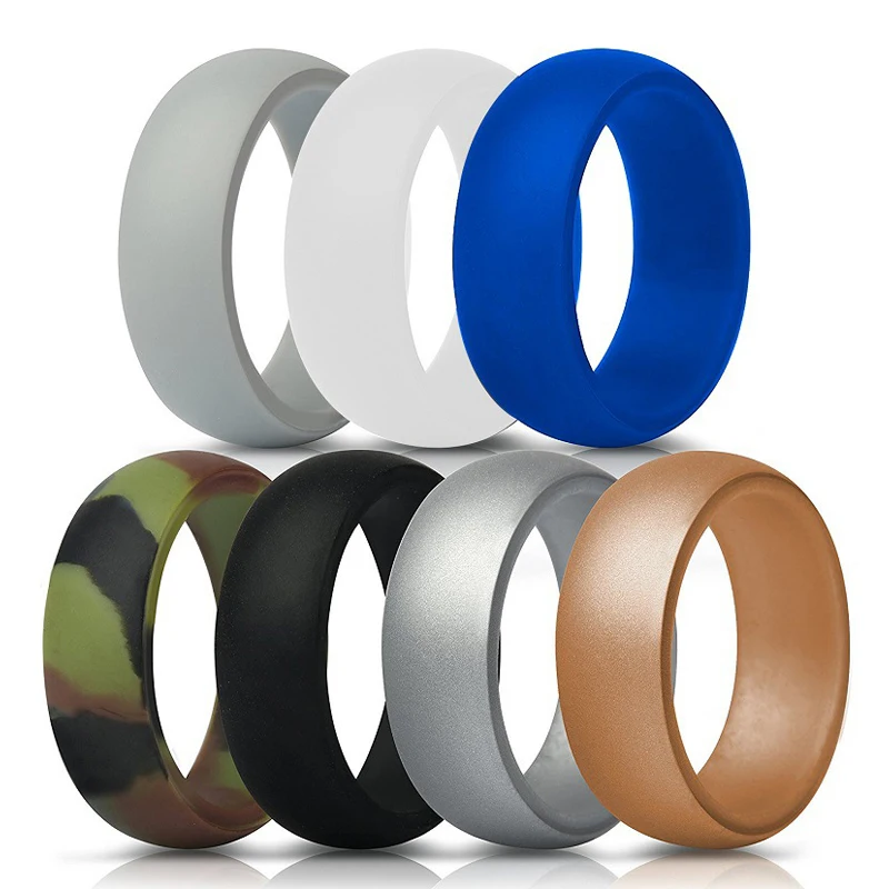 Wholesale Custom Engrave Medical Grade Multicolor Silicone Rings Wedding Bands For Women Men, Black, white, blue, gray, camo
Wholesale Custom Engrave Medical Grade Multicolor Silicone Rings Wedding Bands For Women Men, Black, white, blue, gray, camo