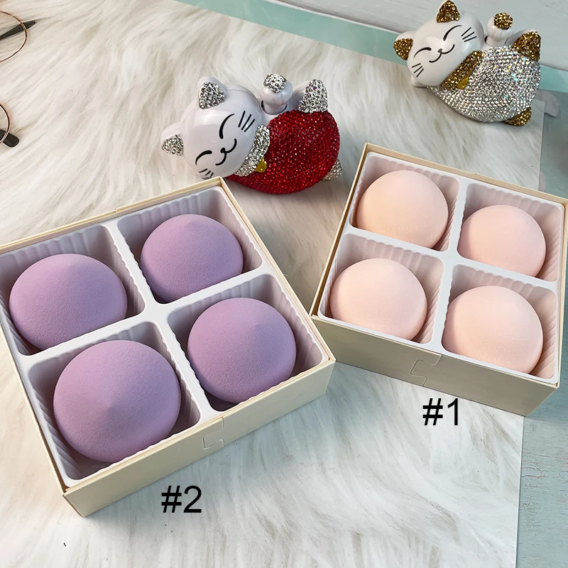 Fast shipping 4pcs/set pink purple soft makeup sponge custom logo latex-free powder puff sponge, Multiple colors
Fast shipping 4pcs/set pink purple soft makeup sponge custom logo latex-free powder puff sponge, Multiple colors