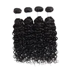 Water Wave Non Remy Indian Human Hair Bulk Double Weft Indian Wholesale Virgin Hair Vendor Cuticle Aligned Hair Extension