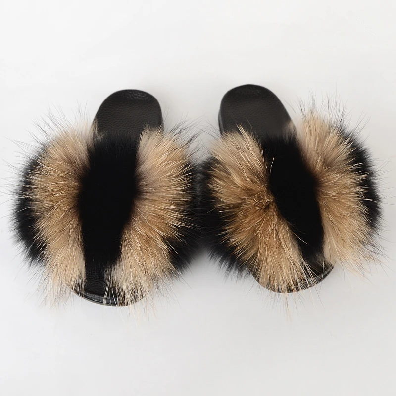 Wholesale sandals real natural fox open toe fur slippers slides for woman, Customized color
Wholesale sandals real natural fox open toe fur slippers slides for woman, Customized color