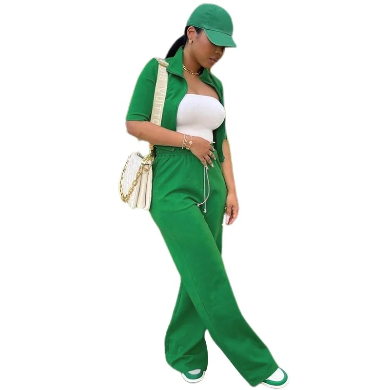 2021 new arrivals fall autunm fashion cardigan short sleeve zipper 2 two piece short pants set women clothes outfits clothing, Black/green
2021 new arrivals fall autunm fashion cardigan short sleeve zipper 2 two piece short pants set women clothes outfits clothing, Black/green