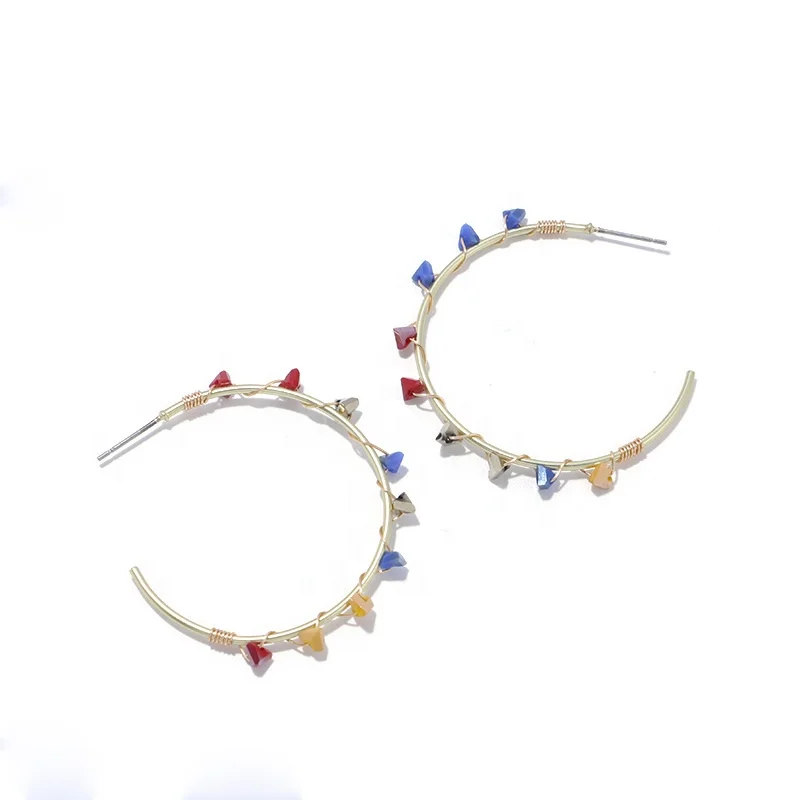 Circle Hoop gold filled with rainbow cz charm Gorgeous women earring Women Romantic Jewelry
Circle Hoop gold filled with rainbow cz charm Gorgeous women earring Women Romantic Jewelry