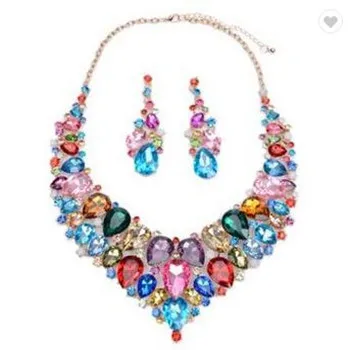New Design Fashion Luxury Full Crystal Statement Necklace Exaggeration Rhinestone Flower Pendants Necklaces
New Design Fashion Luxury Full Crystal Statement Necklace Exaggeration Rhinestone Flower Pendants Necklaces