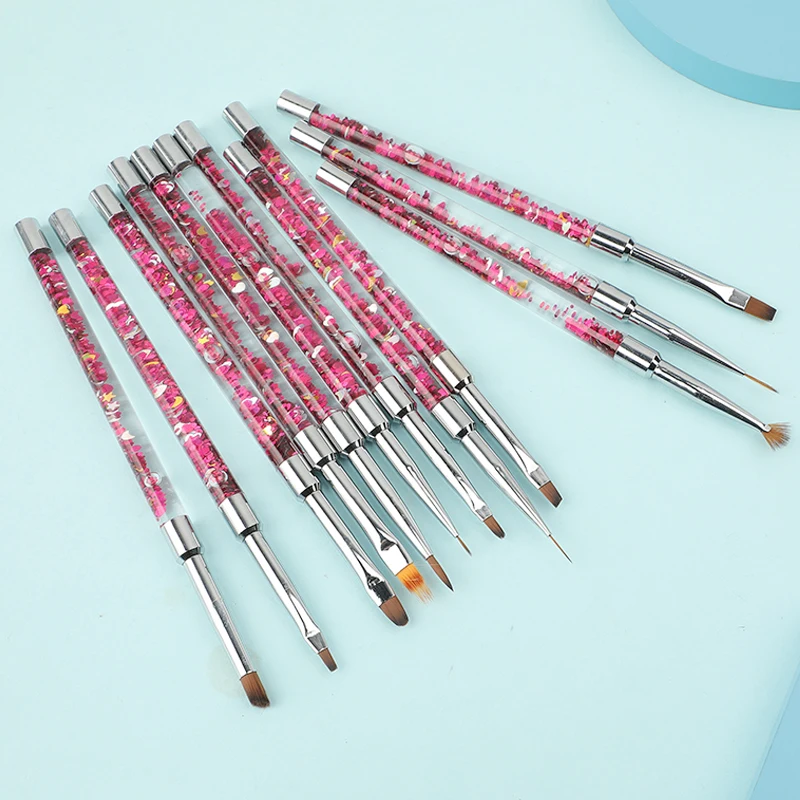 Wholesale Price 4 Colors Glitter Handle Nail Art Brush Set Drawing Gel Nail Brushes
Wholesale Price 4 Colors Glitter Handle Nail Art Brush Set Drawing Gel Nail Brushes