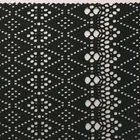 Black mesh knitted breathable 92% nylon 8% spandex jacquard fabric for dress