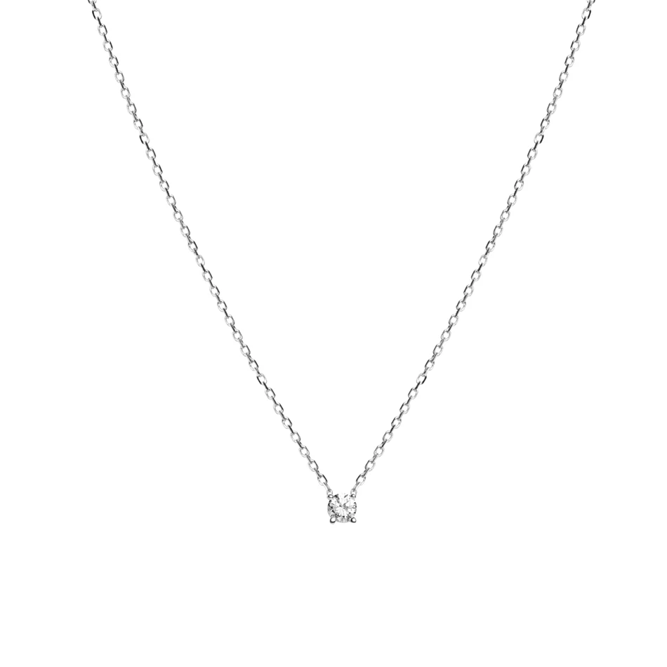925 Sterling Silver 18K gold Plated Small Cubic Zircon Pendant Necklace For Woman Engagement Party
925 Sterling Silver 18K gold Plated Small Cubic Zircon Pendant Necklace For Woman Engagement Party