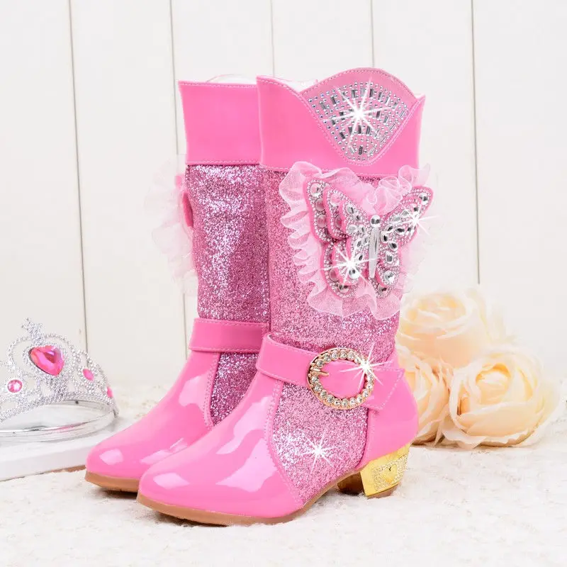 Botas Snow Frozen Elsa Crystal Flat Girl Boots Shoes Winter Outdoor Children Boots Glitter Winter Heel Boots For Kid
Botas Snow Frozen Elsa Crystal Flat Girl Boots Shoes Winter Outdoor Children Boots Glitter Winter Heel Boots For Kid