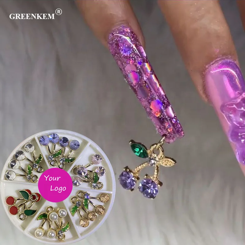 GREENKEM Mixed 3D Cherry Dangle Nail Piercing Charms Loops Glitter Nail Art Charm Jewelry Rings for Nail Art Decoration, Picture
GREENKEM Mixed 3D Cherry Dangle Nail Piercing Charms Loops Glitter Nail Art Charm Jewelry Rings for Nail Art Decoration, Picture