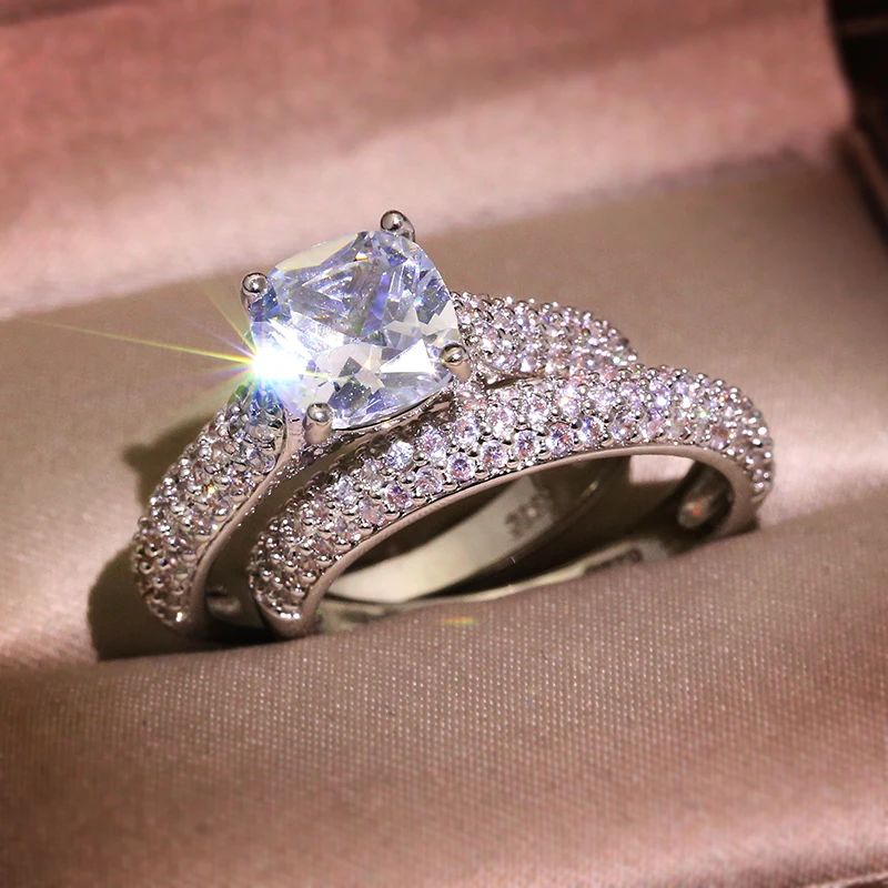 Wholesale Price KYRA0874 CZ Rings Platinum Plated Trendy 3A zircon Ring Set for women, Silver
Wholesale Price KYRA0874 CZ Rings Platinum Plated Trendy 3A zircon Ring Set for women, Silver