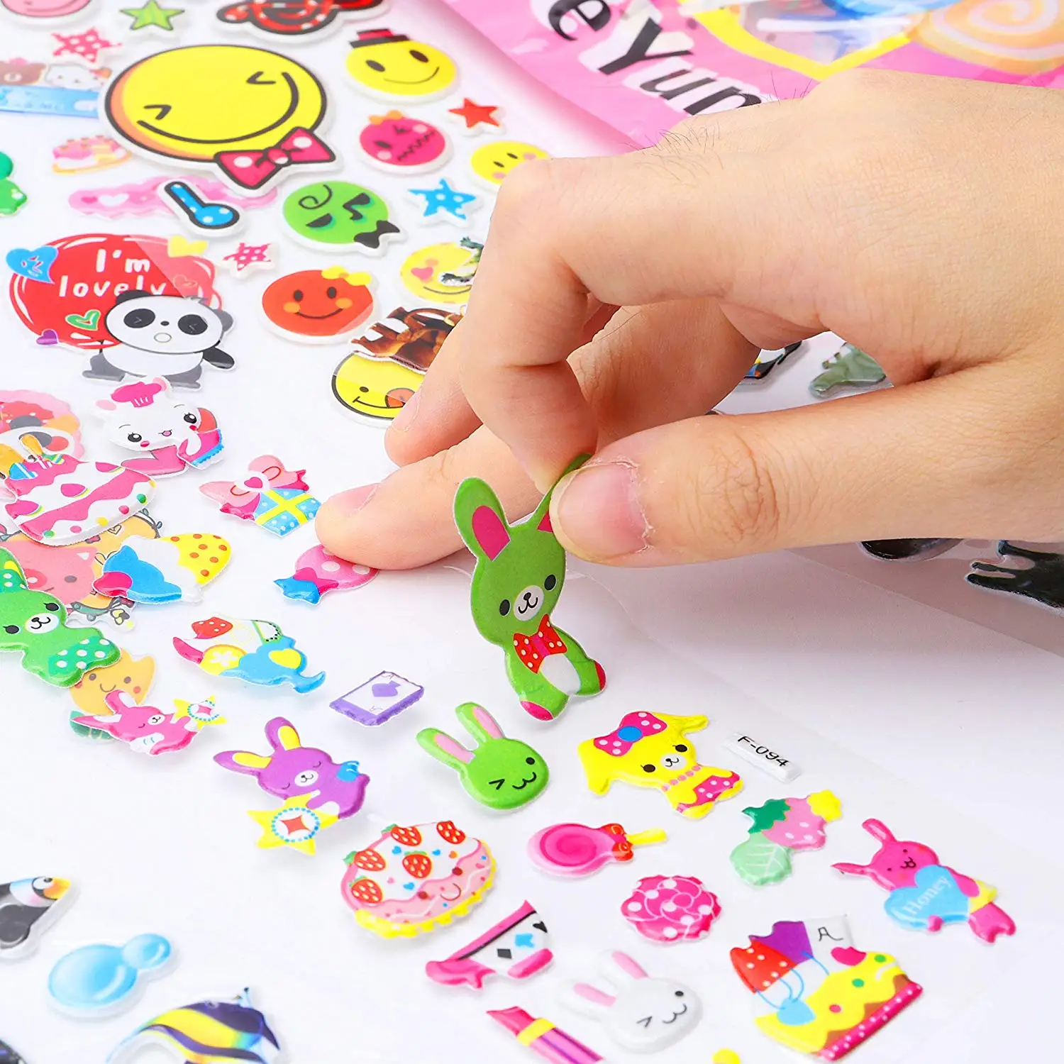 printing decorative cartoon 3d cute embossed eva foam puffy