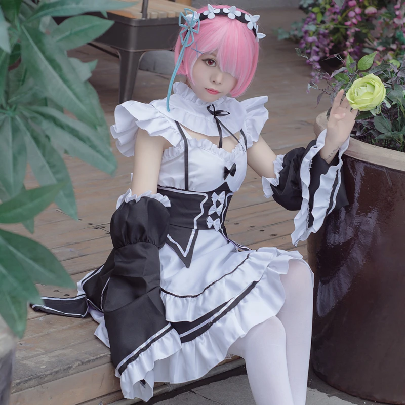 Rem Ram Cosplay Women'S Maid Clothes Maid Outfit Multi-Size Adult Cosplay Costume Life In Another World From Scratch
Rem Ram Cosplay Women'S Maid Clothes Maid Outfit Multi-Size Adult Cosplay Costume Life In Another World From Scratch