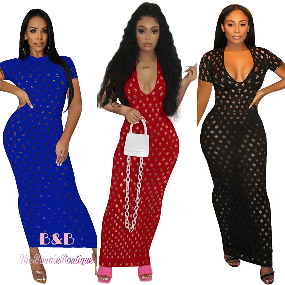 Best Selling Dresses Women Clothing Wholesale Hollow Out Sexy Evening Party Solid Lady Long Casual Dress, Picture
Best Selling Dresses Women Clothing Wholesale Hollow Out Sexy Evening Party Solid Lady Long Casual Dress, Picture