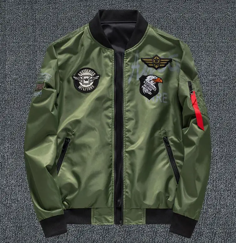 Reversible jacket Embroidery Flight jacket Sport Baseball Coat, Red /green/blue /black/dark green
Reversible jacket Embroidery Flight jacket Sport Baseball Coat, Red /green/blue /black/dark green