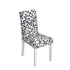 Elegant printing decorative cheap dining spandex chair covers