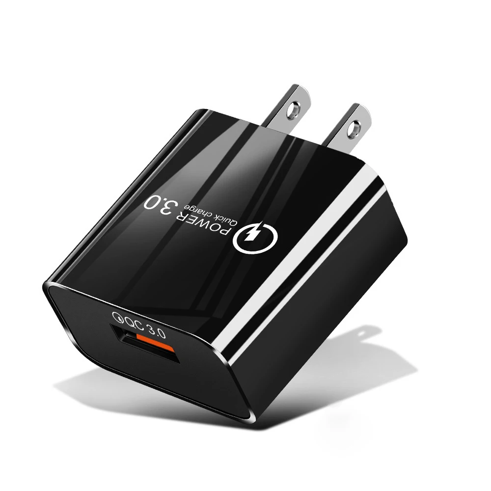 18W Quick Charge 3.0 Travel Wireless Charger Adapter USB Wall Oplader Universal Mobile Phone Fast Charger, Black white
18W Quick Charge 3.0 Travel Wireless Charger Adapter USB Wall Oplader Universal Mobile Phone Fast Charger, Black white