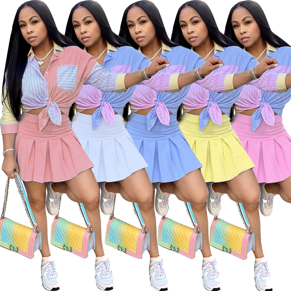 2021 Wholesale Plaid Mini Dress Two Piece Skirt Set Outfits Fashion XS Summer Sexy Women's Tennis Skirts, As picture shown
2021 Wholesale Plaid Mini Dress Two Piece Skirt Set Outfits Fashion XS Summer Sexy Women's Tennis Skirts, As picture shown