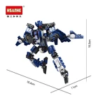 HSANHE Armed Soldiers Model Puzzle Stackable Transform Block Children Plastic Block Toys 6237 - 358pcs