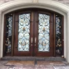 Modern entry french main wrought iron door designs double door