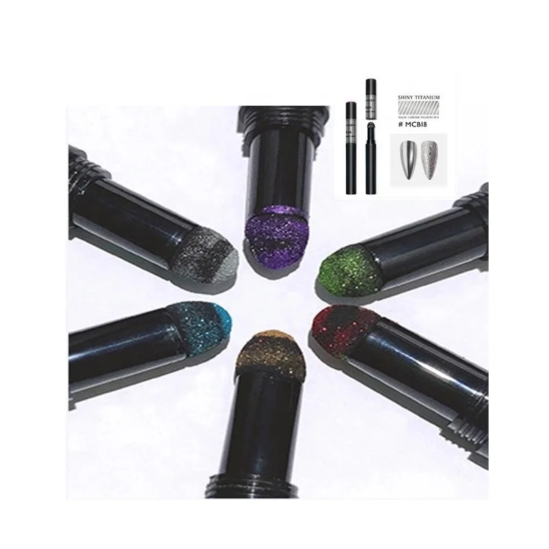 Mirror Chrome Powder Pen Nail Pigment 25 Colors Quality Mirror Clear Powder Nail Mirror Air Cushion Device Nail Art Powder Pen
Mirror Chrome Powder Pen Nail Pigment 25 Colors Quality Mirror Clear Powder Nail Mirror Air Cushion Device Nail Art Powder Pen