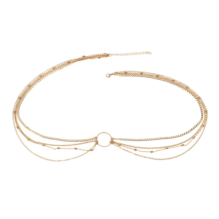 New Metal Beach Multilayer Ladies Sexi Fashion Belt Gold Sexy Body Chain Jewelry New Design Waist Chain For Women
New Metal Beach Multilayer Ladies Sexi Fashion Belt Gold Sexy Body Chain Jewelry New Design Waist Chain For Women
