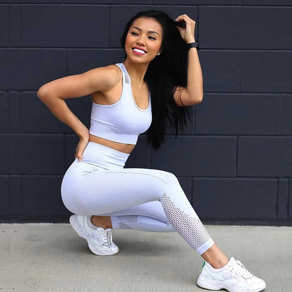 Women Activewear Seamless Yoga Top Matched Leggings Gym Set, As pictures or customized colors
Women Activewear Seamless Yoga Top Matched Leggings Gym Set, As pictures or customized colors