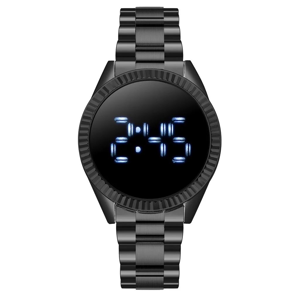 Korean Elegant Fashion White Led Light Round Women Watch Simple Touch Steel Belt Electronic Watch For Lady, 4 colors
Korean Elegant Fashion White Led Light Round Women Watch Simple Touch Steel Belt Electronic Watch For Lady, 4 colors