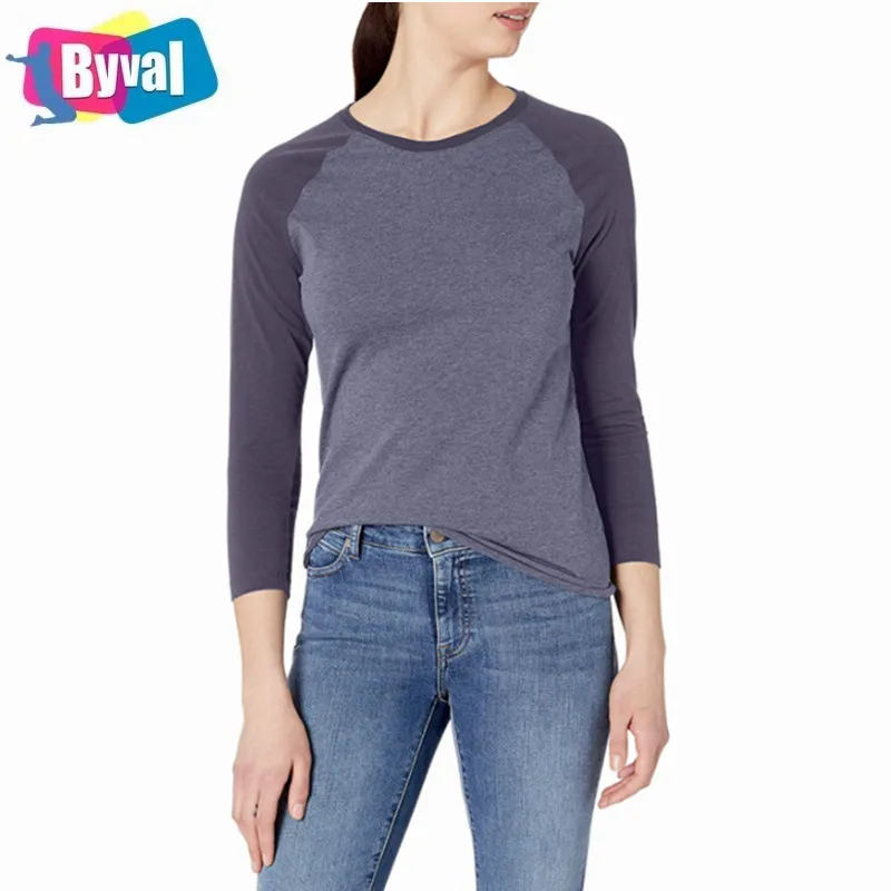 2021 New Style Women s Basic Crew Neck Cotton Made Long Sleeve Raglan Baseball Tee Shirts For Women, Customized color
2021 New Style Women s Basic Crew Neck Cotton Made Long Sleeve Raglan Baseball Tee Shirts For Women, Customized color